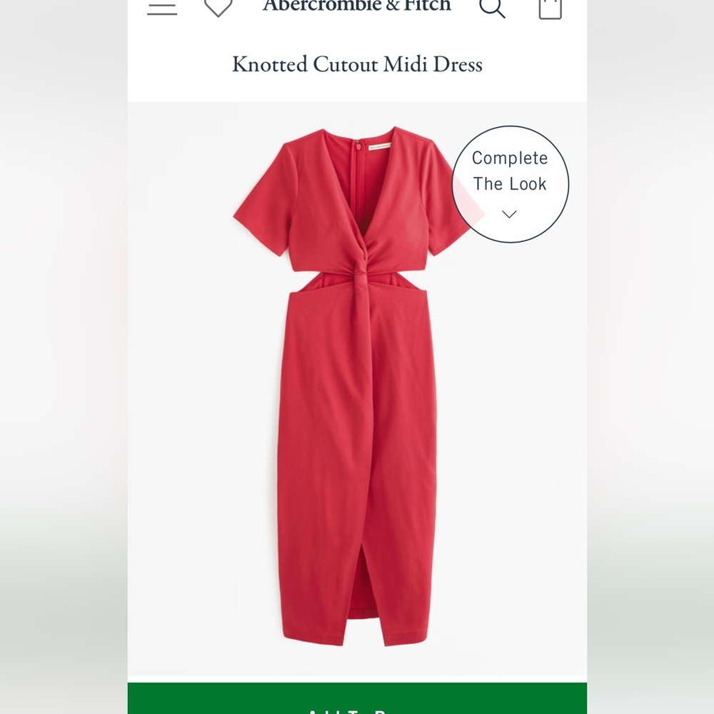 Abercrombie knotted cut out dress